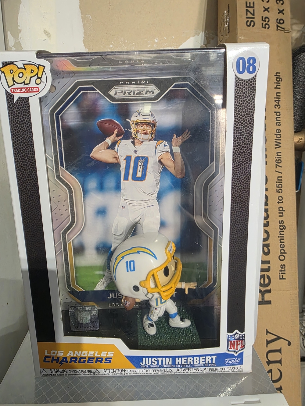 Funko Los Angeles Chargers Justin Herbert Figure - White & Yellow